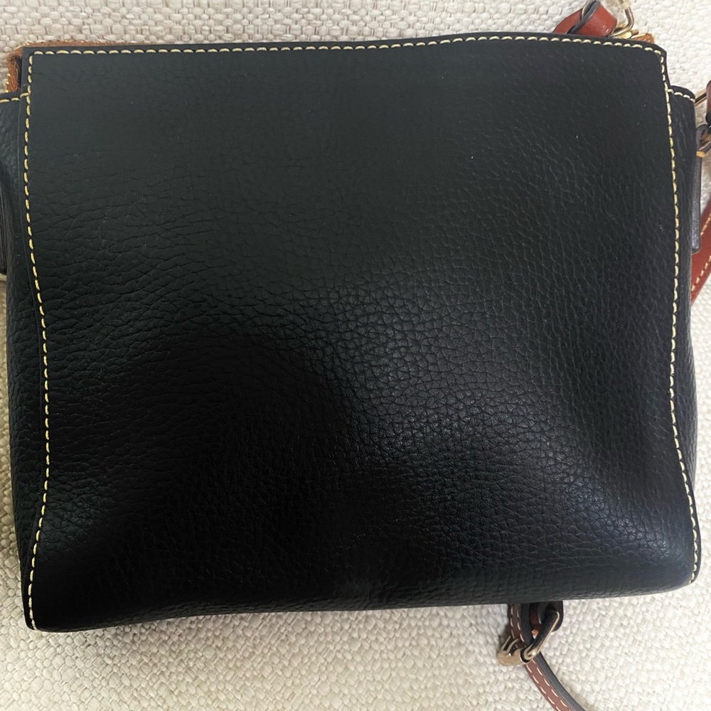 Dooney & Bourke EUC  Black/brownWexford Leather Lexington Crossbody Bag - Picture 10 of 16